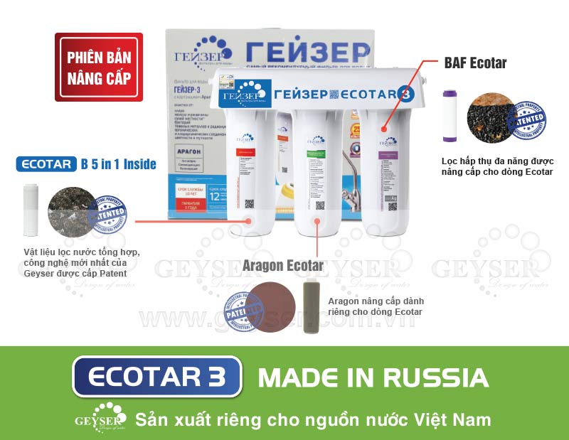 Máy lọc nước Geyser mang nhiều ưu điểm
