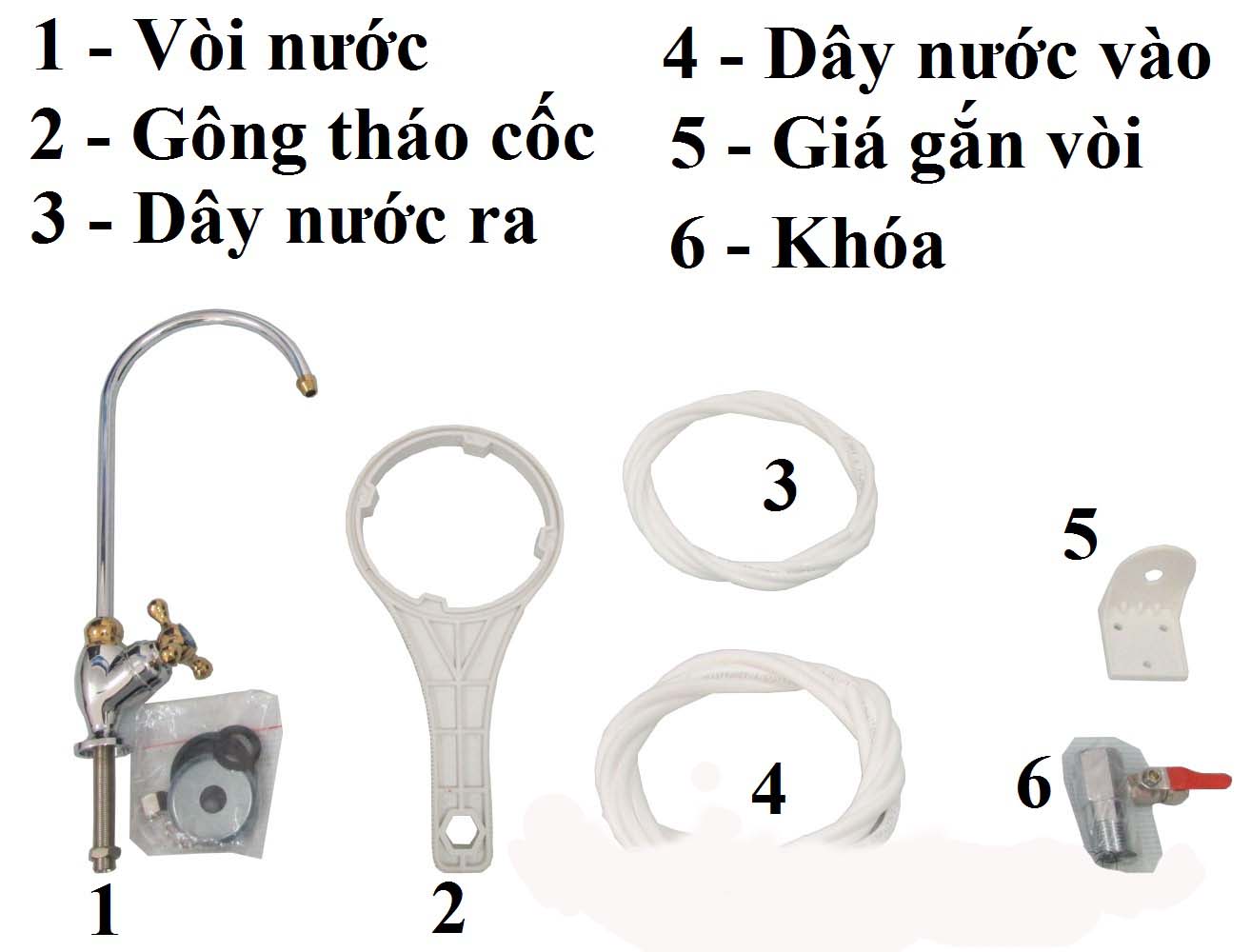 phụ kiện lắp đặt máy lọc nước