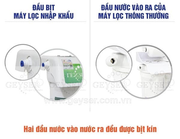 Đầu bịt hút chân không là ưu điểm của Ecotar 4