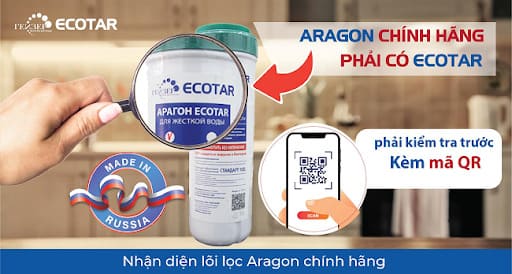 hướng dẫn cách nhận biết lõi lọc Aragon chính hãng