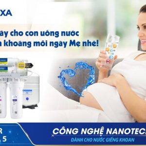 Nước khoáng từ máy lọc nước Geyser Vuoxa 5 tốt cho phụ nữ mang thai
