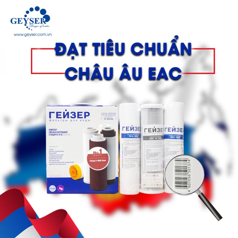 bộ 3 lõi lọc đạt tiêu chuẩn châu Âu