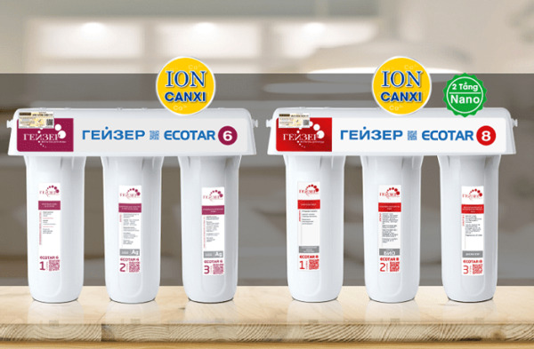 Máy lọc nước ion canxi Ecotar 6 và Ecotar 8