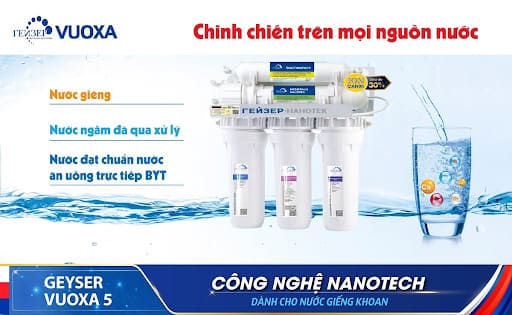 Máy lọc nước Geyser Vuoxa 5 - Geyser Việt Nam