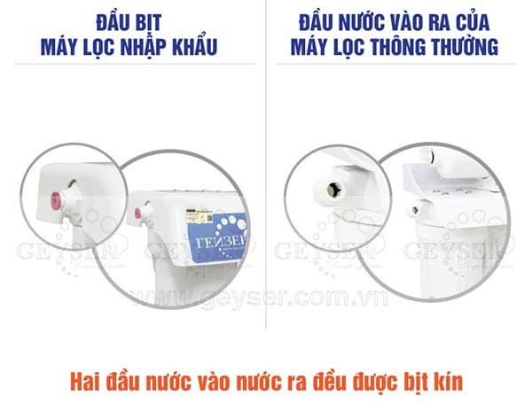 Nút bịt hút chân không, vô trùng may loc nuoc geyser ecotar 3