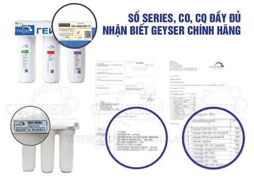 Số series, CO, CQ của máy lọc nước nano geyser ecotar 3