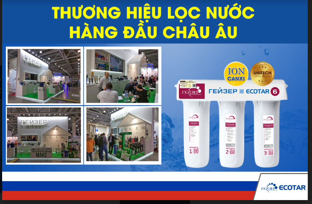 thương hiệu lọc nước hàng đầu chấu Âu