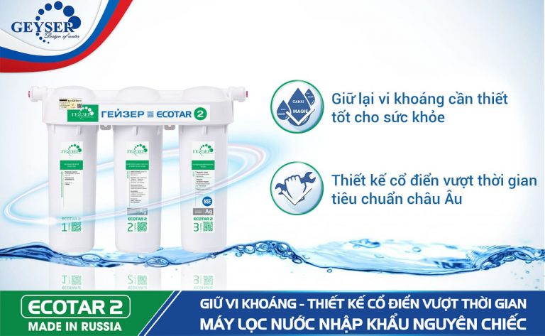 Ecotar 2 tạo nguồn nước tốt cho sức khỏe