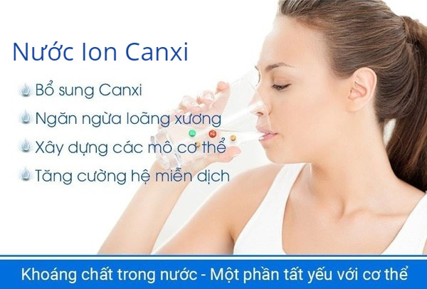 nước ion canxi giàu khoáng chất