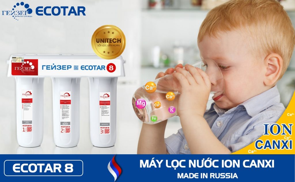 máy lọc Ecotar 8 uống trực tiếp