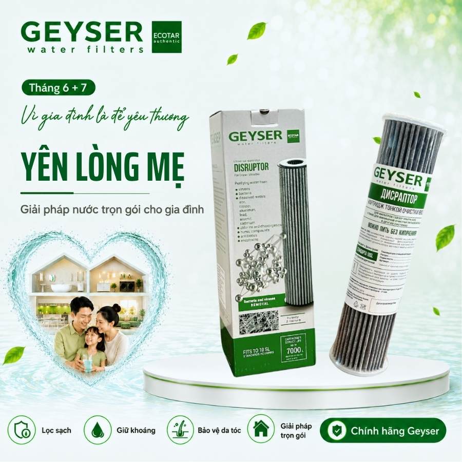 Lõi lọc nước Geyser Ecotar 4 nano Disruptor Ecotar New