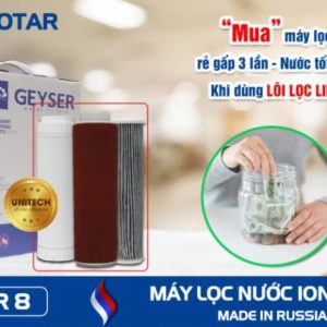 Nhiều lợi ích khi sử dụng loi loc nuoc unitech may loc nuoc ion canxi geyser ecotar 8
