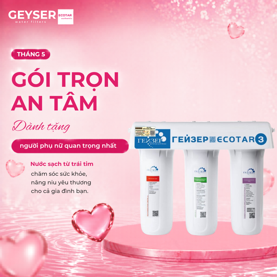 Máy lọc nước nano Geyser Ecotar 3 – Máy lọc nước Nano của Nga