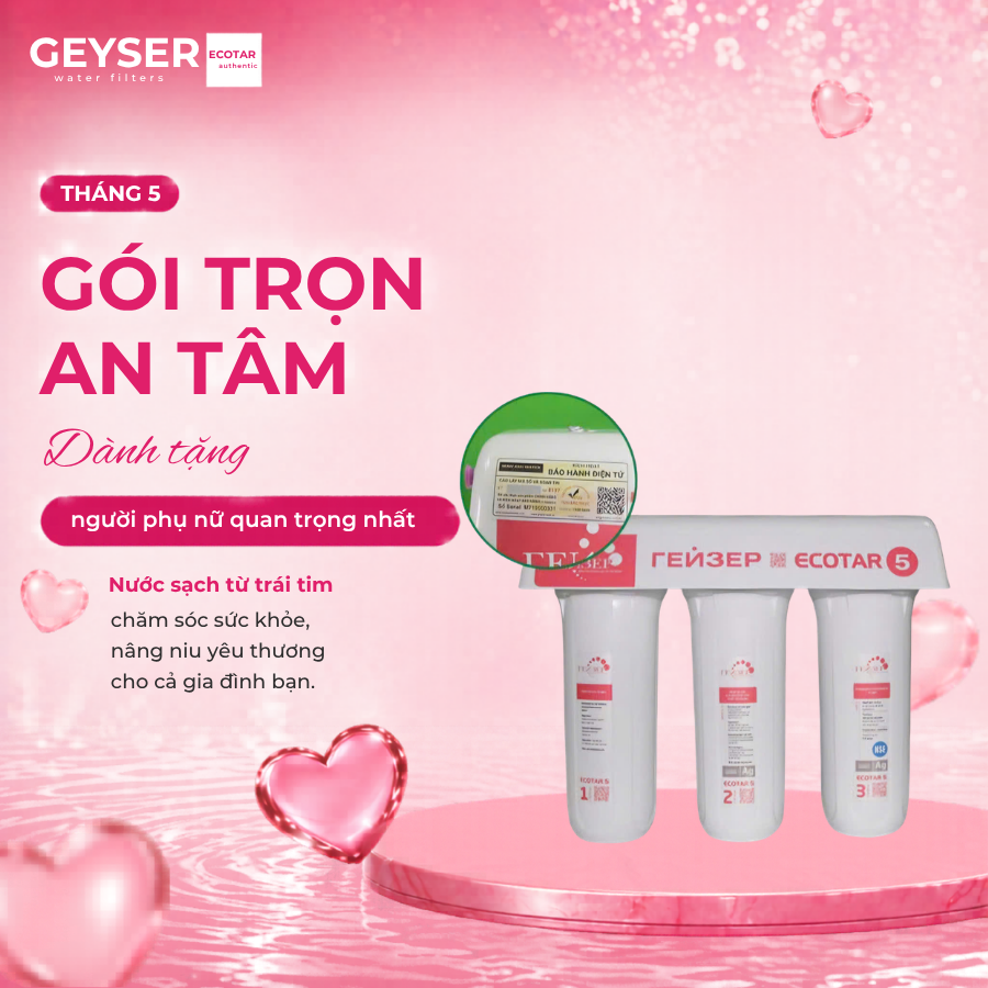 Máy lọc nước Nano Geyser Ecotar 5 – Máy lọc nước Nano của Nga
