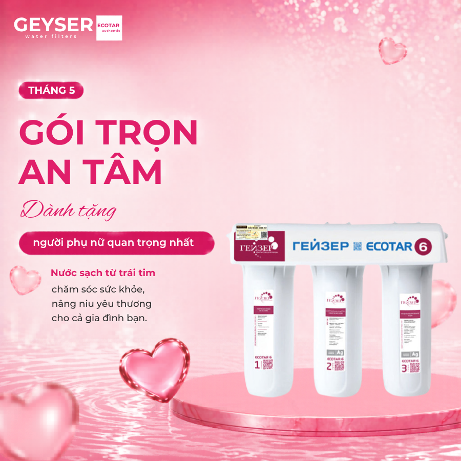 Máy lọc nước nano Geyser Ecotar 6 – Máy lọc nước Nano của Nga
