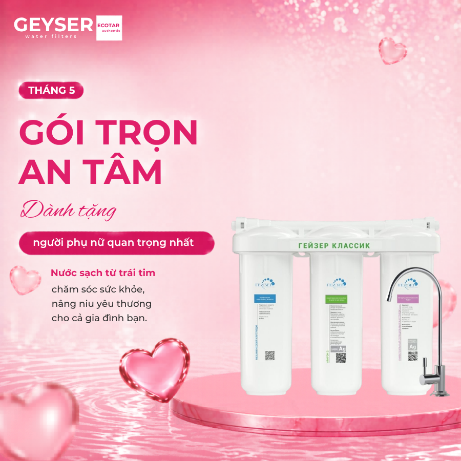 Máy lọc nước nano Geyser Ecotar Classic Hard cho nước cứng