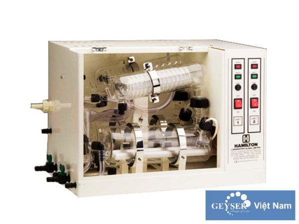 Máy chưng cất nước 1 lần thường sử dụng trong phòng thí nghiệm