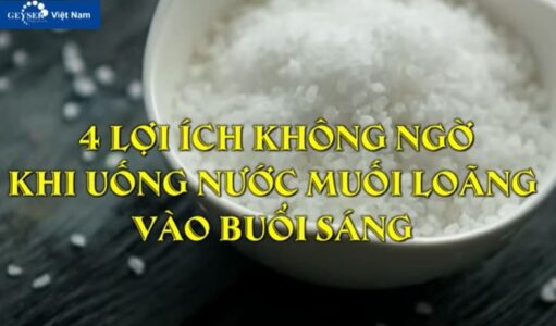 uống nước muối vào buổi sáng