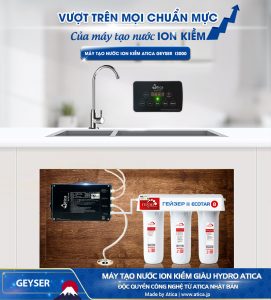 Máy lọc nước ion kiềm Geyser Atica I3000