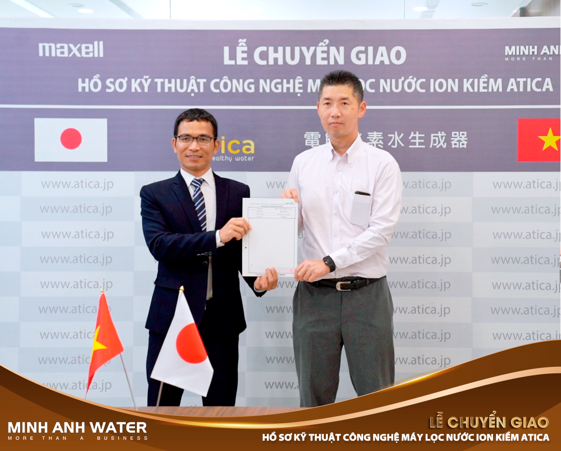 CEO Atica Việt Nam và Ông Mr Kano – đại diện cho nhà sản xuất Atica Nhật Bản(Maxell)