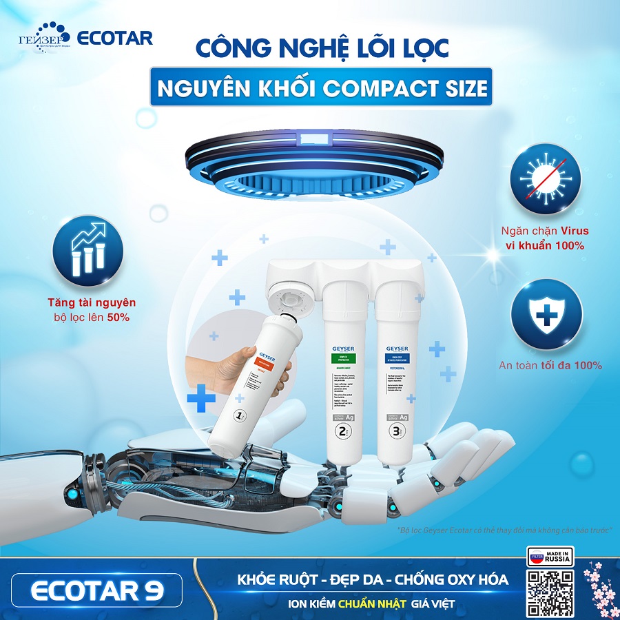 Công nghệ lọc nguyên khối Compact Size thế hệ mới tăng 50% hiệu suất lọc tài nguyên