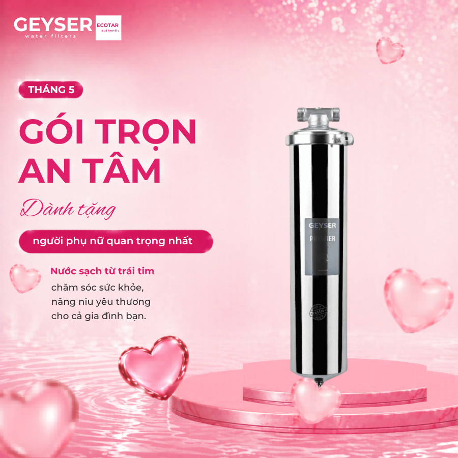 Cột lọc nước tắm sinh hoạt Geyser Ecotar Premier 20BB