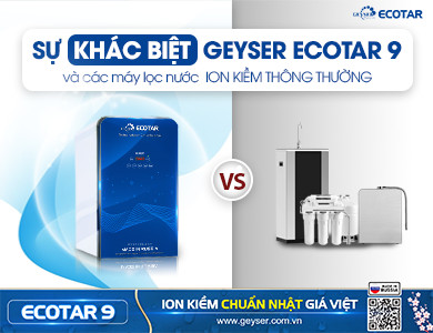 Sự khác biệt giữa Ecotar 9 và các dòng máy lọc nước ion kiềm khác thumb