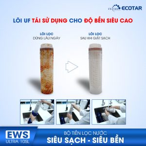 Khả năng tái sử dụng lõi lọc UF cho độ bền siêu cao