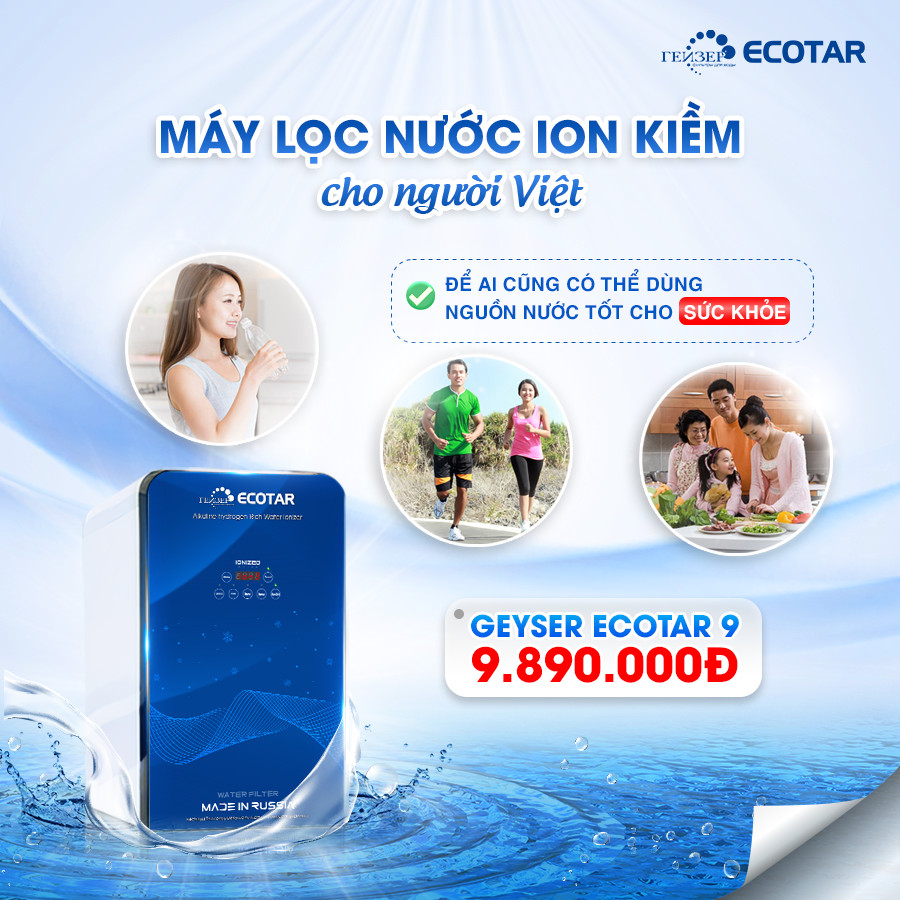 Máy lọc nước ion kiềm quốc dân với giá siêu tốt