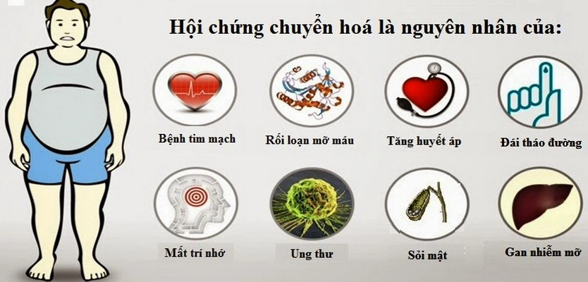 Rối loạn chuyển hóa gây ra nhiều bệnh tật