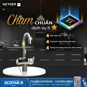 Công nghệ điều khiển thông minh AISmart 3.1 ở phiên bản Geyser Ecotar 9 Lux