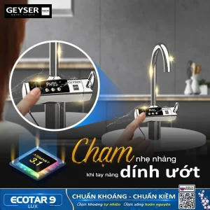 Công nghệ AISMART 2.1 giúp cảm ứng nhạy mượt dù tay dính nước