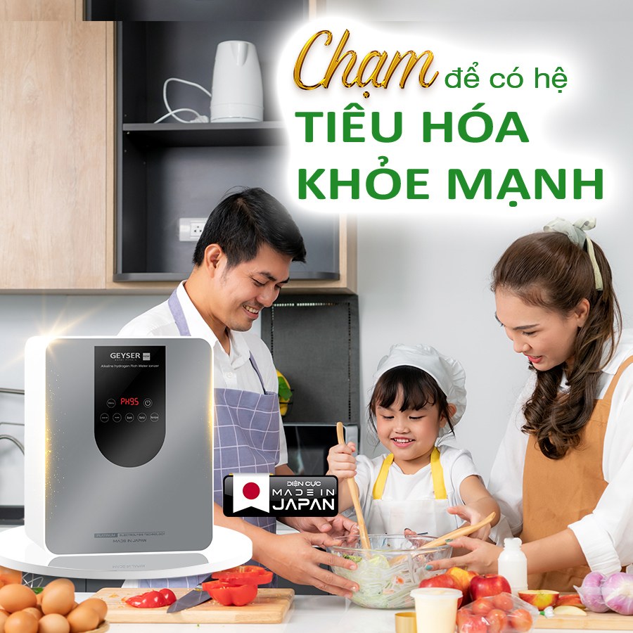 Nước ion kiềm giúp ổn định sức khỏe hệ tiêu hóa