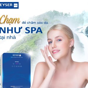 Geyser Ecotar 9 Slim T giúp tạo nước pH chuẩn để chăm sóc da dịu nhẹ tại nhà