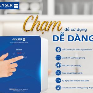 Chế độ chạm tiện lợi, dễ dàng sử dụng của Geyser Ecotar 9 Slim T