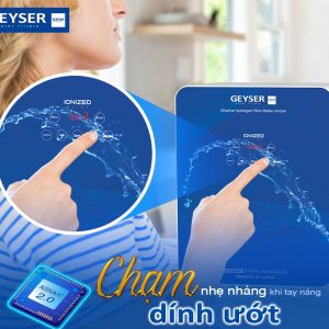 Công nghệ Aismart 2.0 của Geyser Ecotar 9 Slim T giúp cảm ứng nhạy mượt