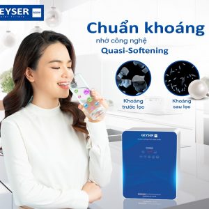 Công nghệ Quasi-Softening của Geyser Ecotar 9 Slim T giúp lọc khoáng dễ hấp thụ cho cơ thể