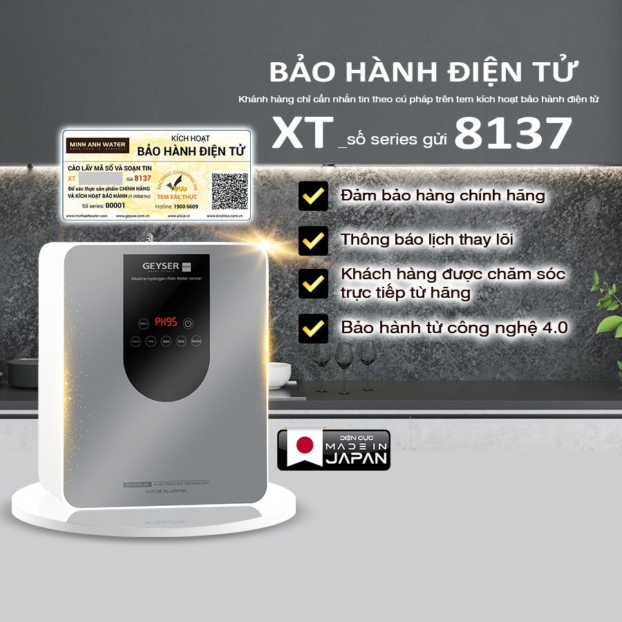 Chính sách bảo hành điện tử tiện lợi của Geyser Việt Nam