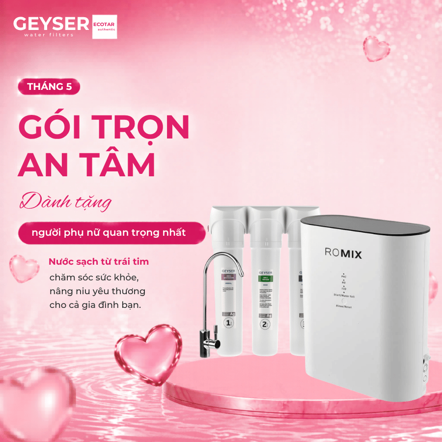 Máy lọc nước chuẩn khoáng Geyser Ecotar 3 ROMIX