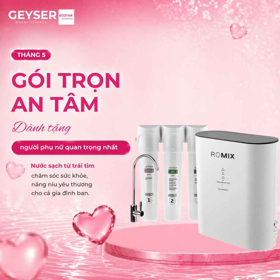 Máy lọc nước chuẩn khoáng Geyser Ecotar 9 ROMIX