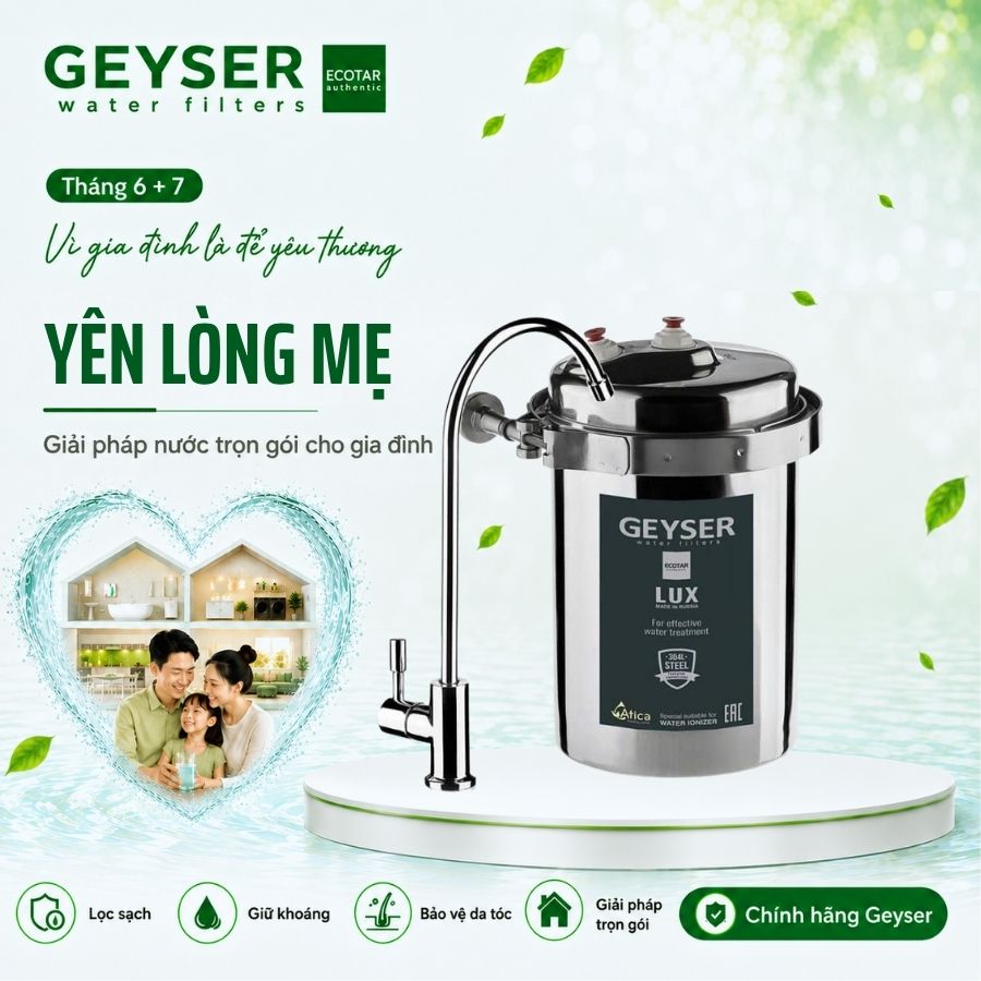 Máy lọc nước chuẩn khoáng Geyser Ecotar Lux – nhập khẩu nguyên chiếc châu Âu