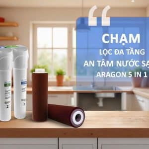 Công nghệ lọc Aragon 5 in 1 vượt trội của máy lọc nước Geyser Ecotar 3 Smart