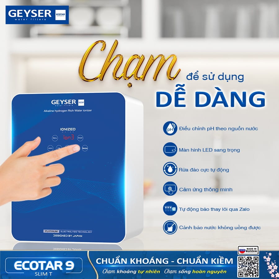 Các chế độ chạm tiện lợi, an toàn khi sử dụng