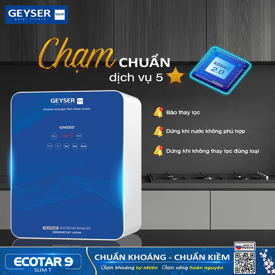 Chip thông minh AISMART 2.0 giúp kiểm soát chất lượng nước hiệu quả