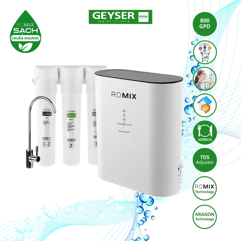 Máy lọc nước chuẩn khoáng Geyser Ecotar 4 ROMIX