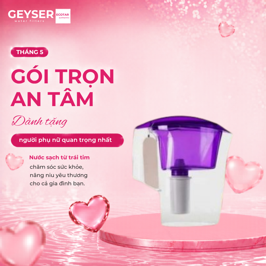 Bình nước kháng khuẩn Geyser Blue Mini 2,5l