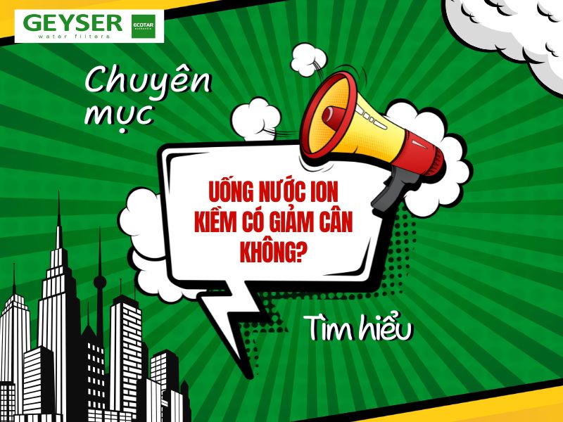 Uống nước ion kiềm có giảm cân không