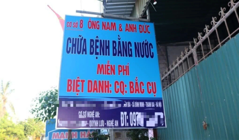 Cơ sở "chữa bệnh bằng nước" ở Nghệ An
