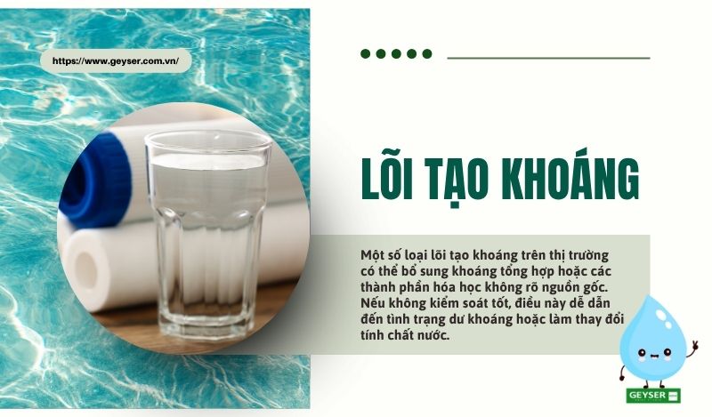 Lõi tạo khoáng có thể gây tác động tiêu cực tới nước
