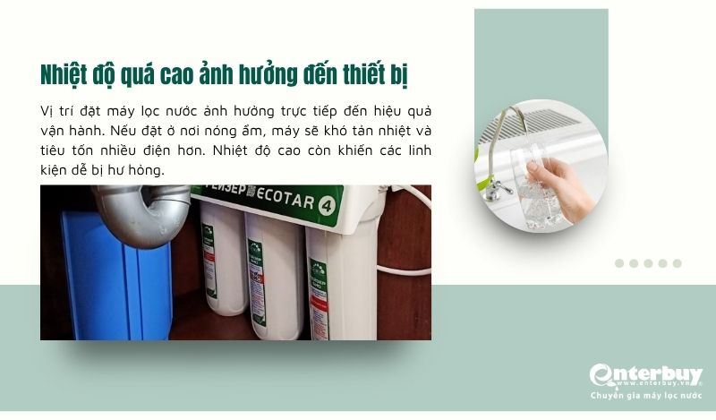 Nhiệt độ quá cao sẽ làm ảnh hưởng đến thiết bị